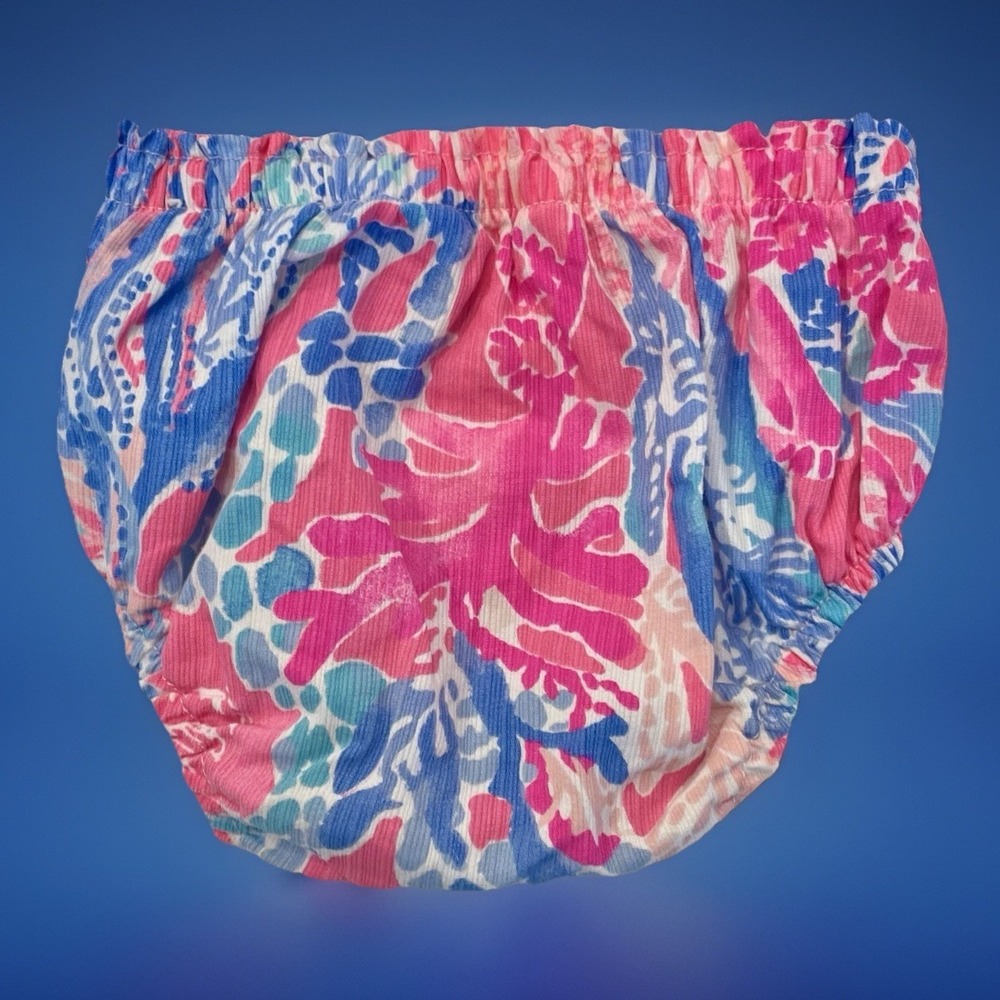 NWOT LILLY PULITZER Multicolor Bloomers‎ Diaper Cover Size 6-12 Months 6m 9m 12m